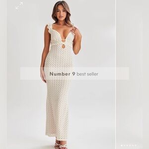 Meshki Cream Maxi Dress